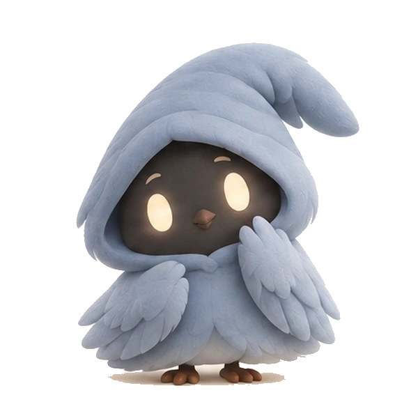 Lumi, the original blue-hooded Nestra